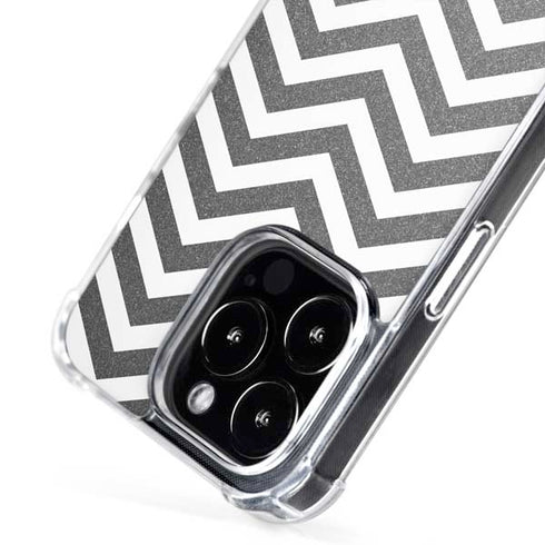 Silver Chevron iPhone 16 Pro MagSafe Case